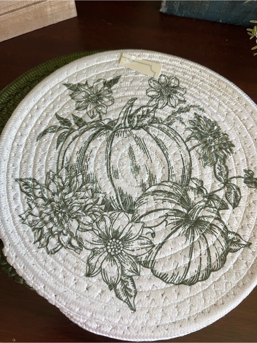 Holly Williams New Fall Oven Mitt and Trivet Set - Picture 2 of 16